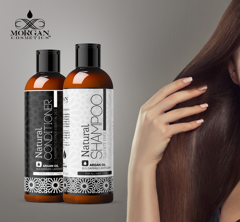 LAVENDER ARGAN OIL SULFATE FREE SHAMPOO & CONDITIONER 16 OZ freeshipping - morgancosmeticsofficial