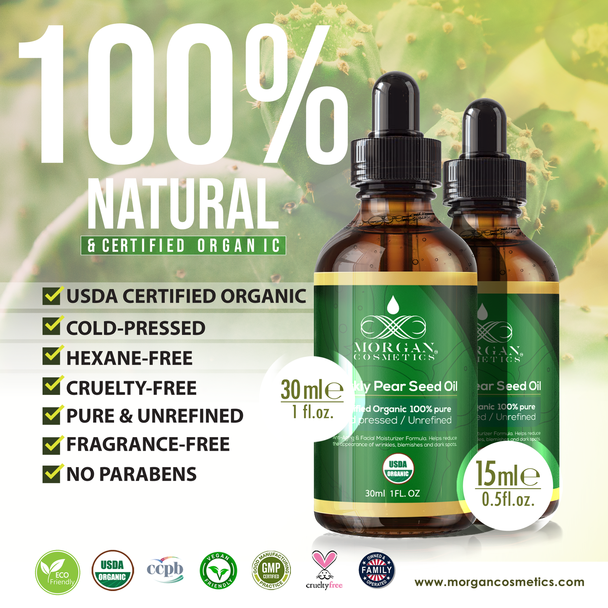 Prickly Pear Seed Oil - 100% Organic Anti-Aging Face Oil | ERVAÏA Prickly Pear Seed Oil - 100% Organic Anti-Aging Face Oil | ERVAÏA